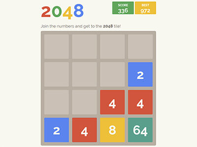 گوگل 2048 گیم